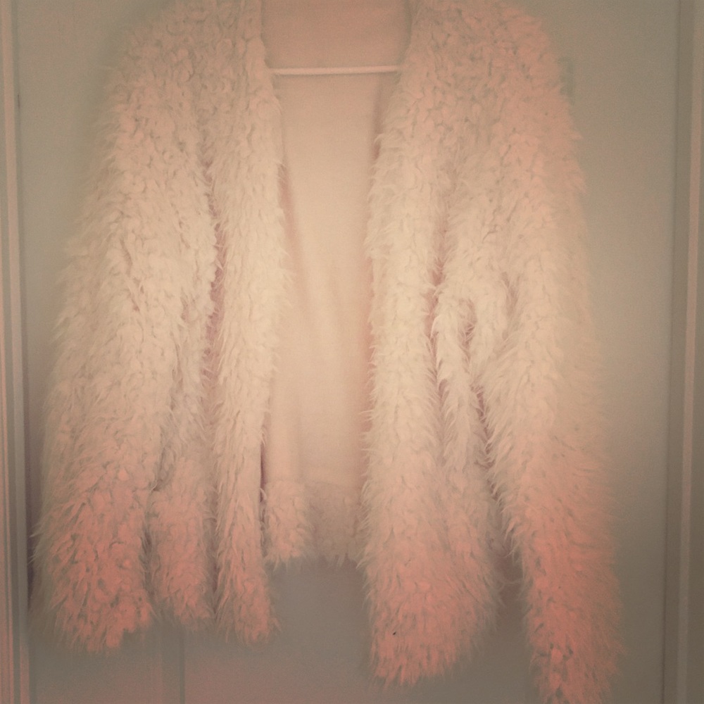 Faux Fur Cream Jacket